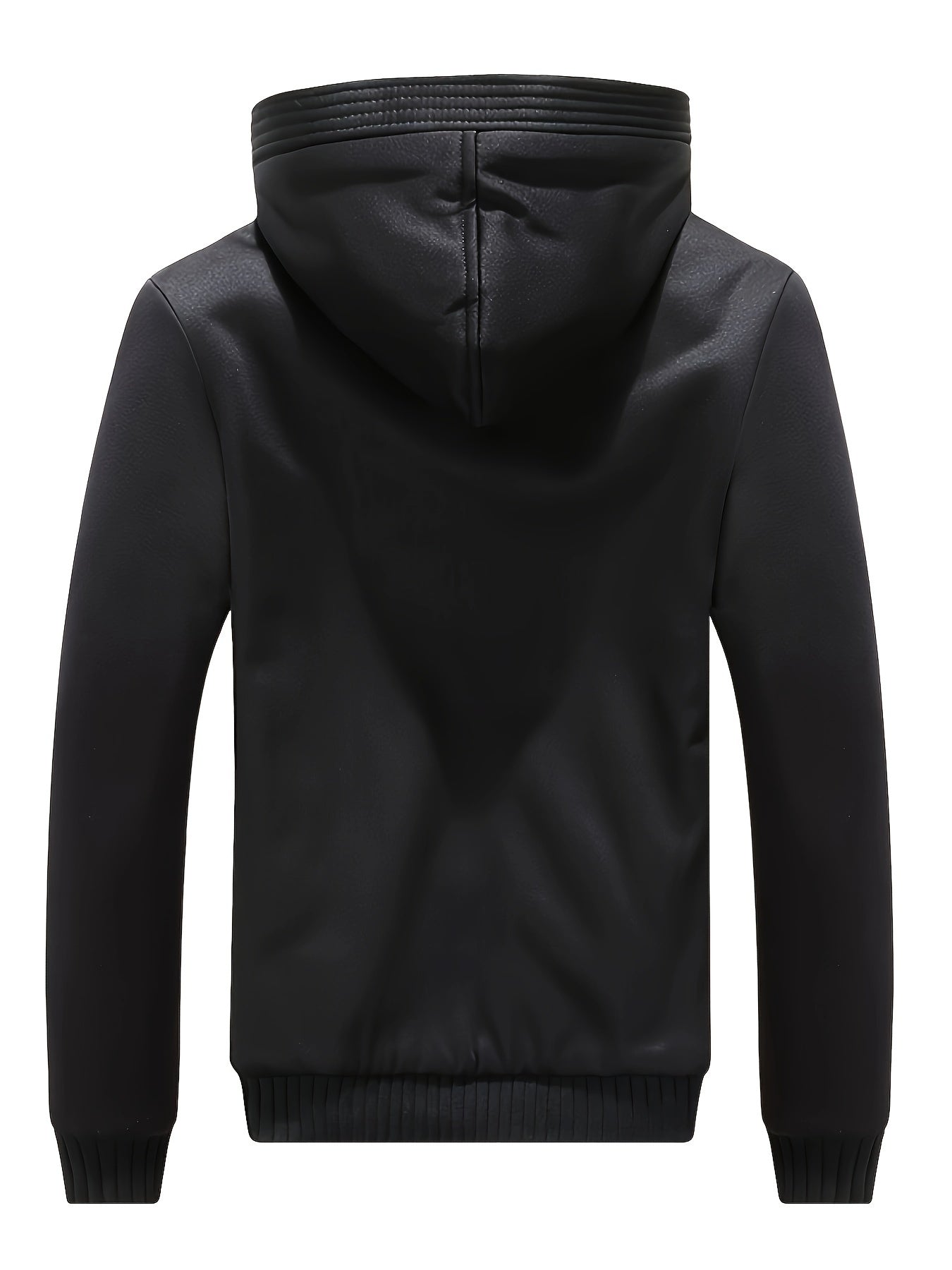 Winterwarme Fleece-Kapuzenjacke mit Reißverschluss