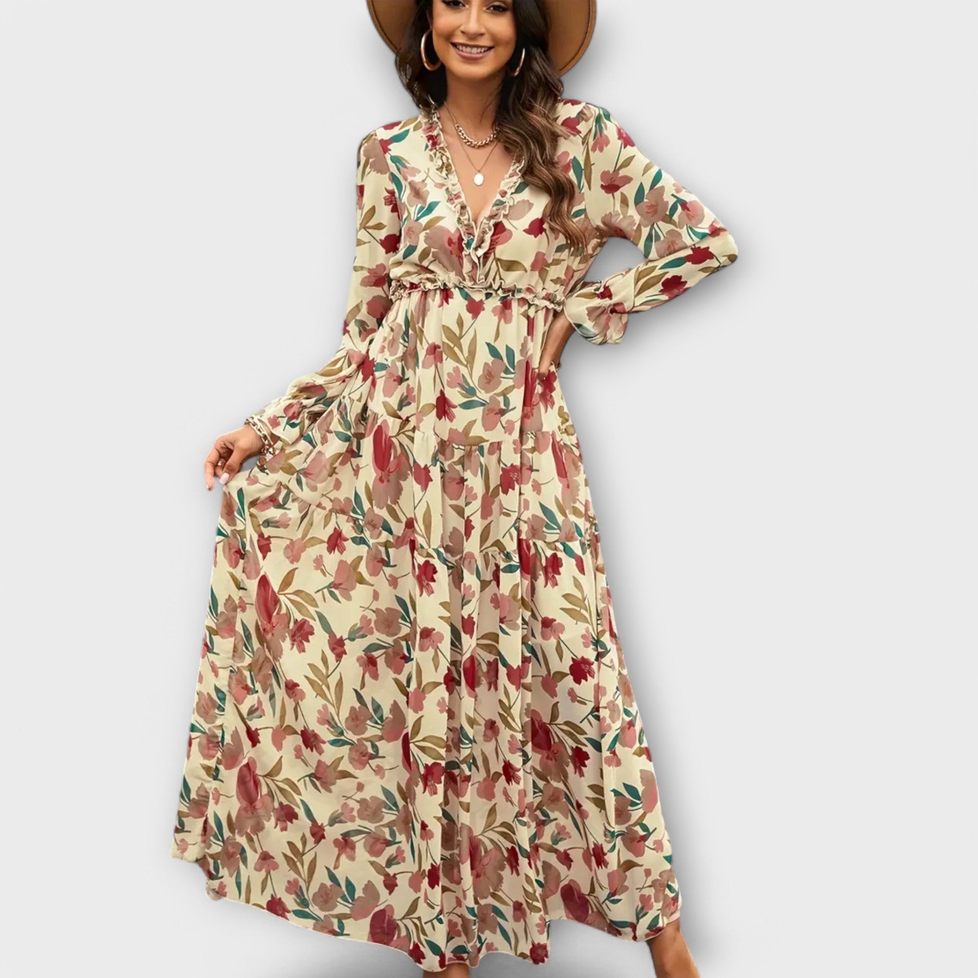 Helen Elegantes Maxi Kleid für Damen