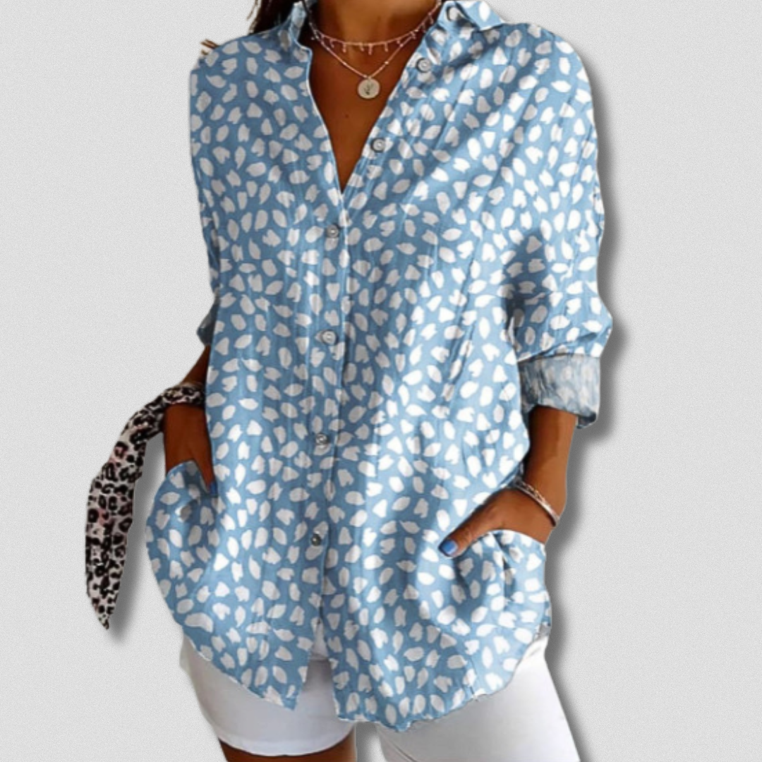 Stefanee Florales Langarmshirt für Damen