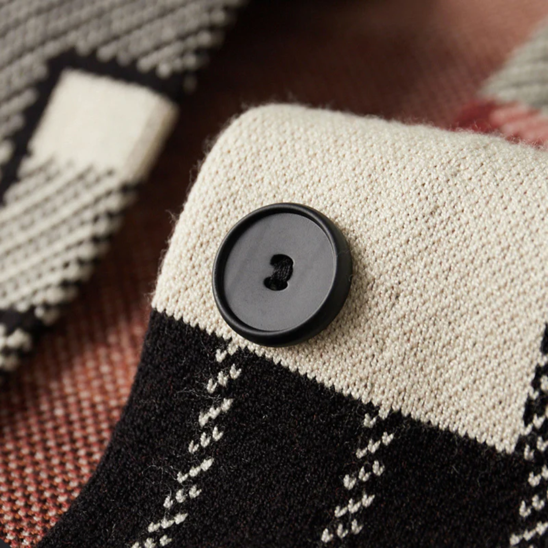 Faye Abstrakter Strick Cardigan