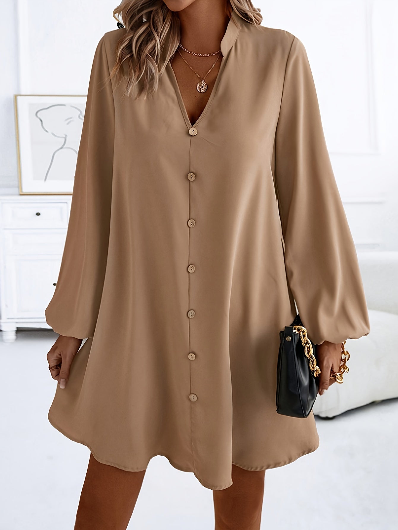 Leichtes A-Linienkleid für Damen