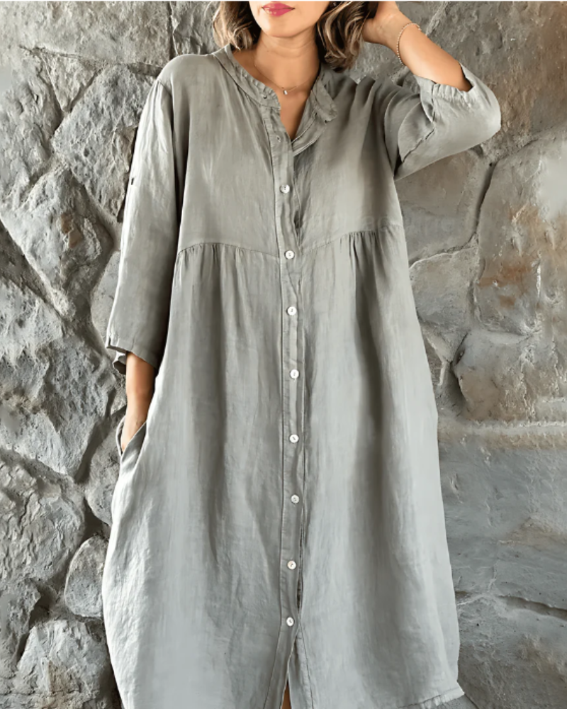 Leichtes Farbenfrohes Freizeitkleid für Damen