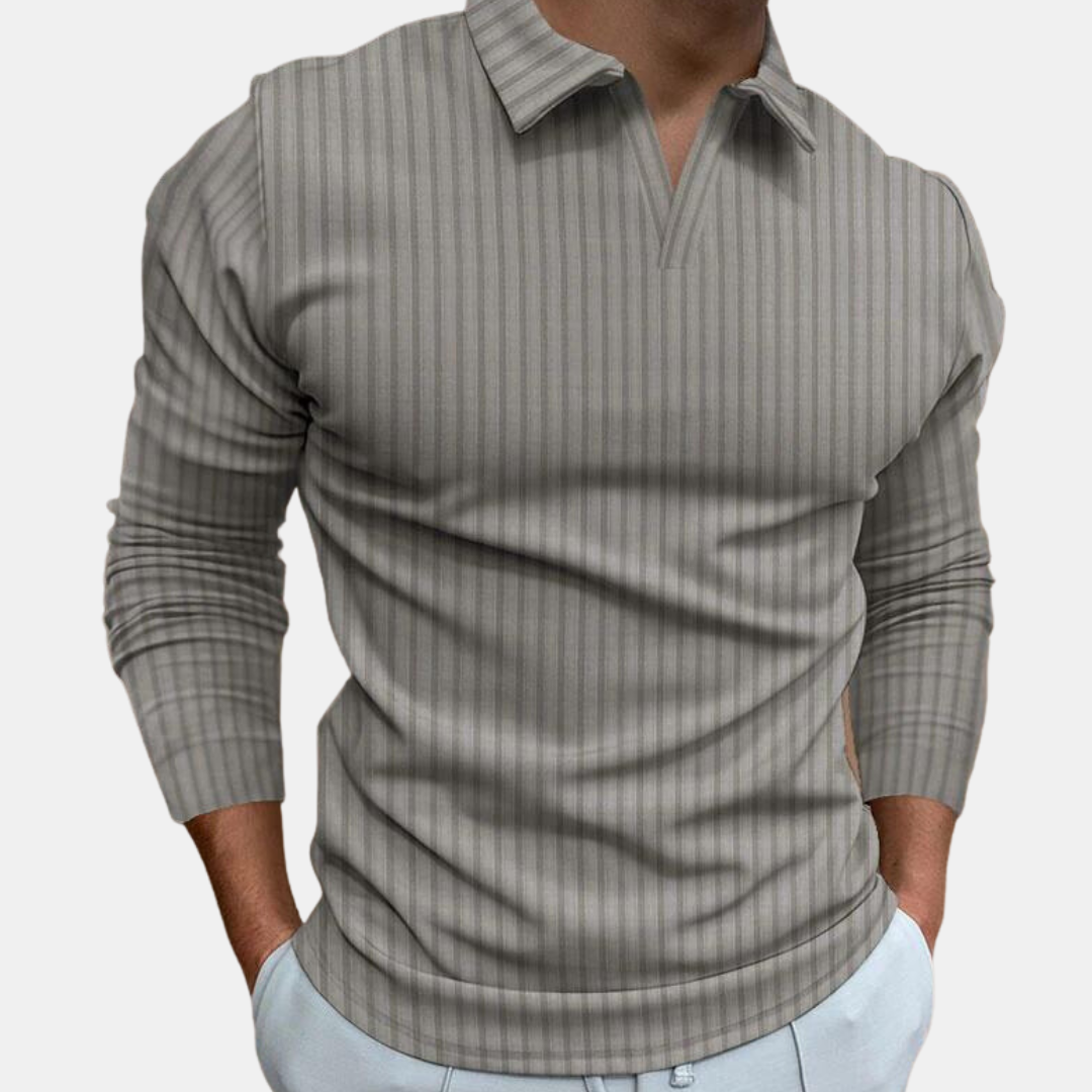 Langarm-Poloshirt für Herren