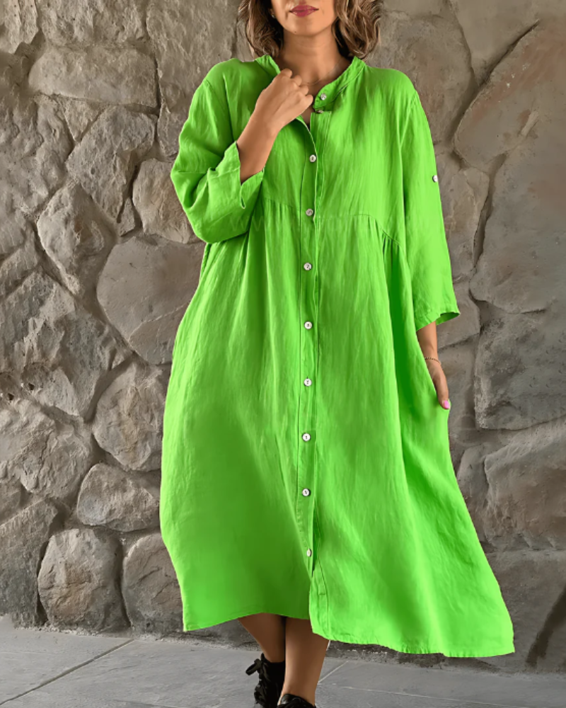 Leichtes Farbenfrohes Freizeitkleid für Damen