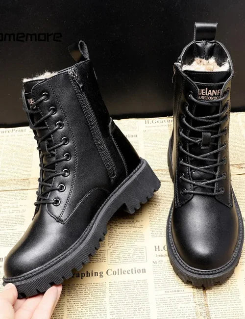Lederstiefel mit innenfutter für Damen