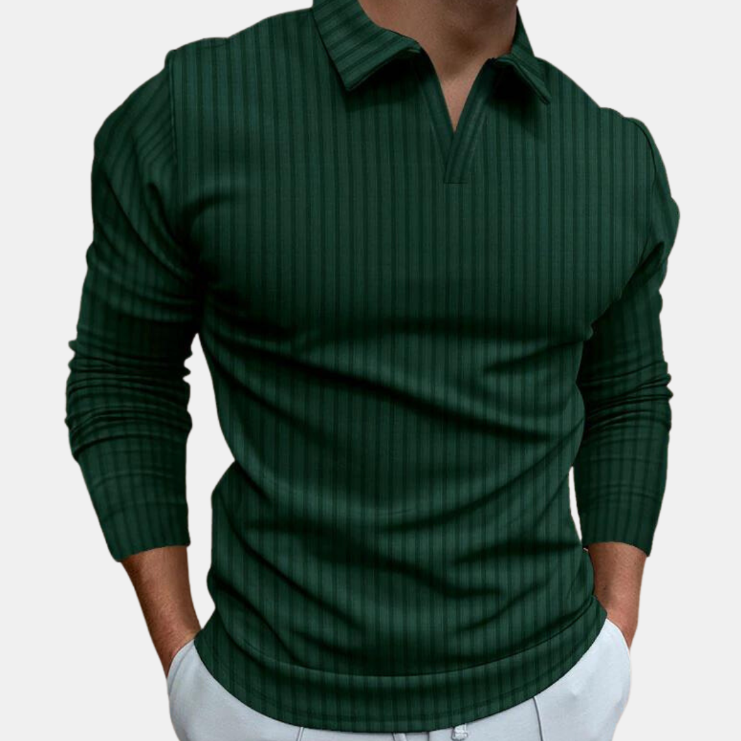 Langarm-Poloshirt für Herren