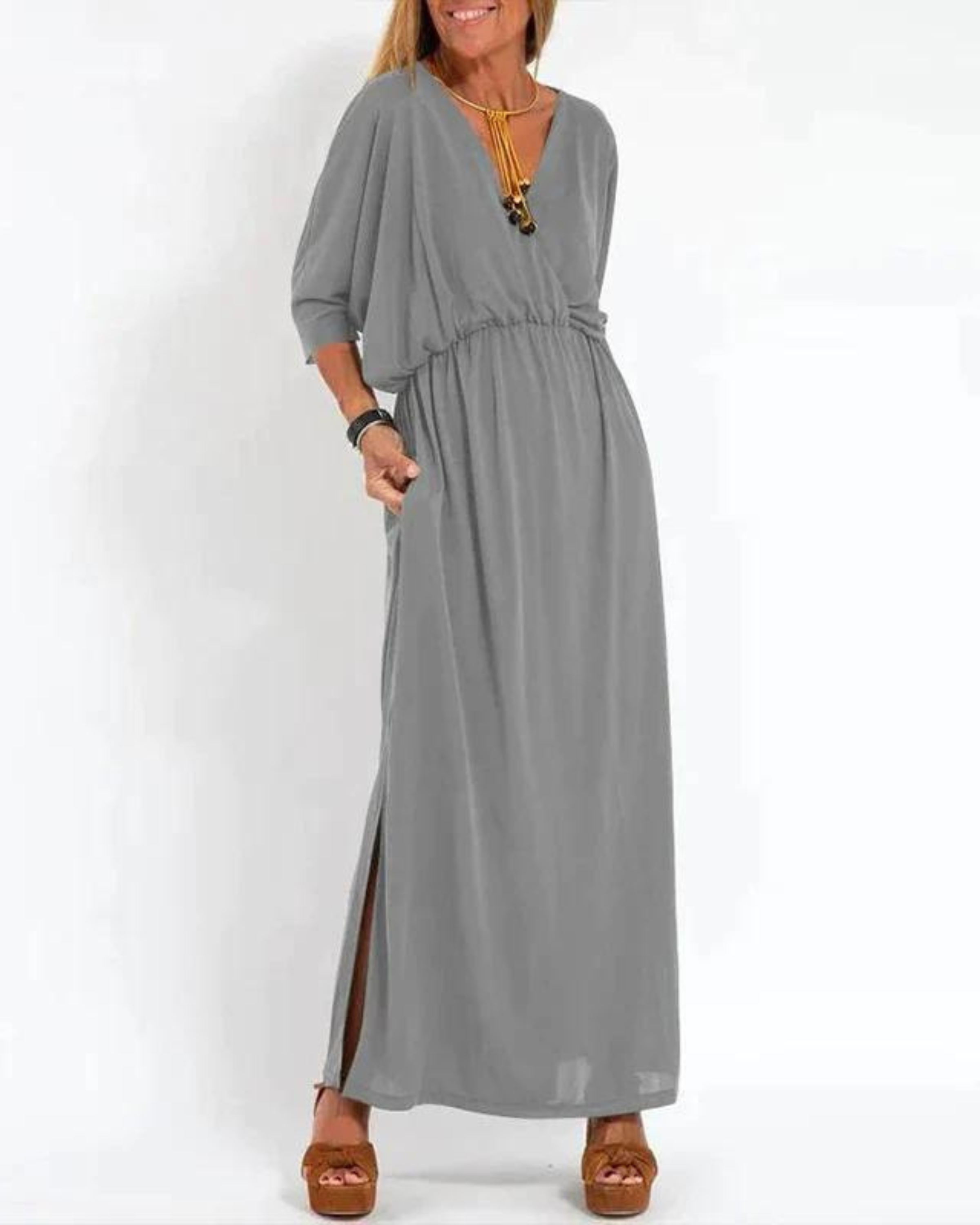 Vintage Langes Kleid für Damen