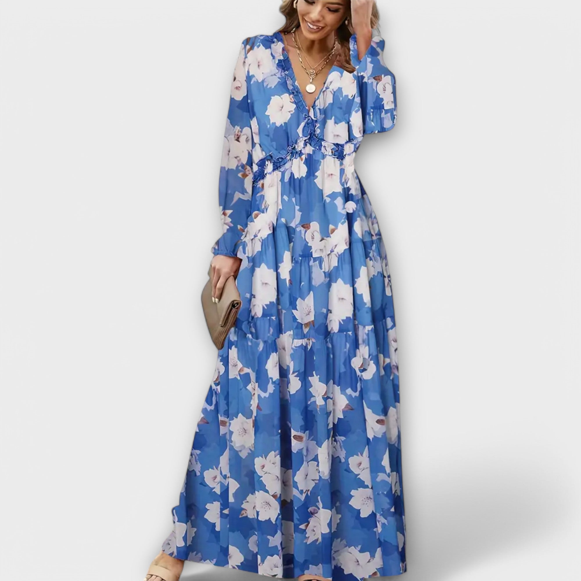 Helen Elegantes Maxi Kleid für Damen