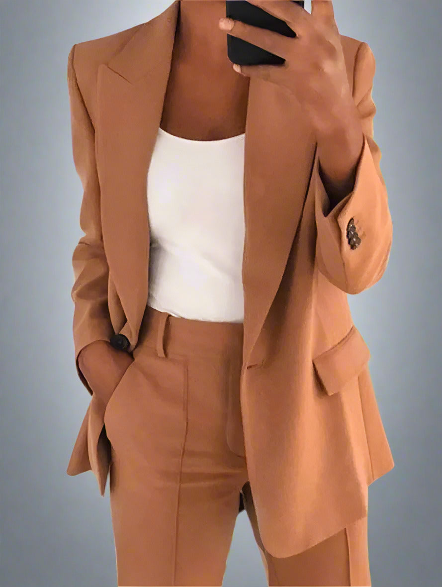 Stilvoller Blazer & Hosen Set für Damen