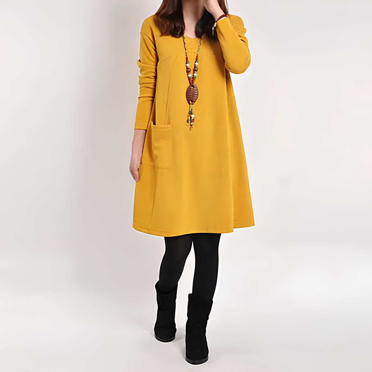 Langärmeliges Kleid für Damen
