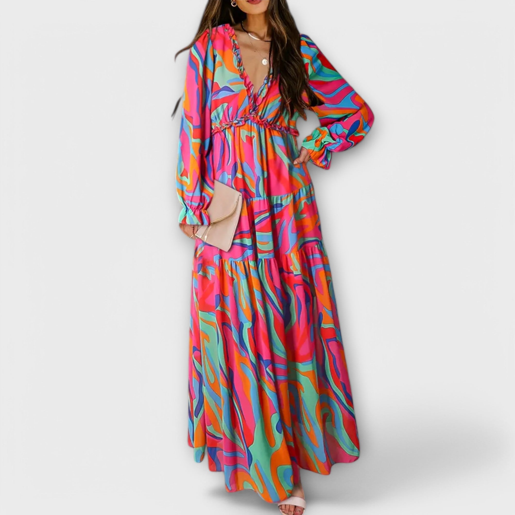 Helen Elegantes Maxi Kleid für Damen