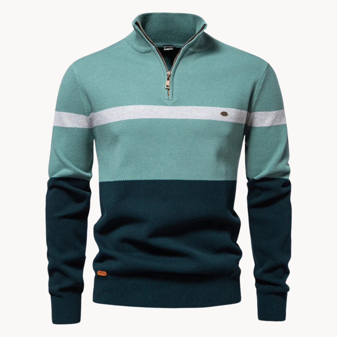Pullover mit Viertelreißverschluss für Herren