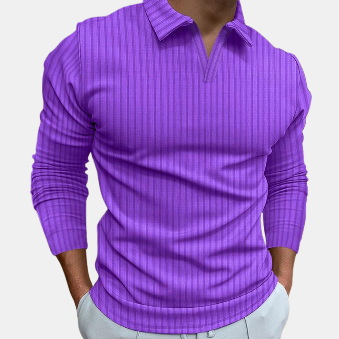 Langarm-Poloshirt für Herren