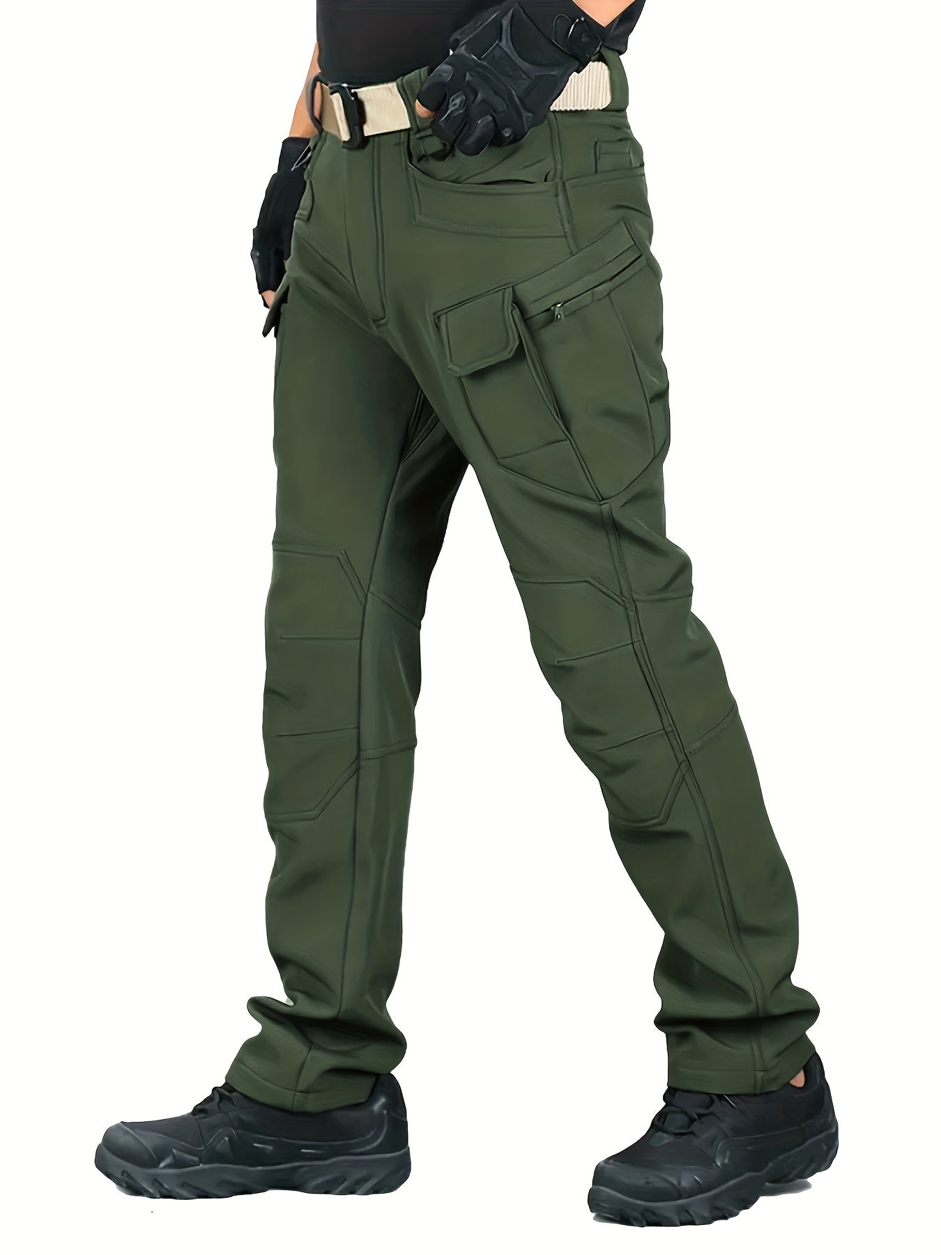 Warme und Dehnbare Taktische Hose mit Fleecefutter
