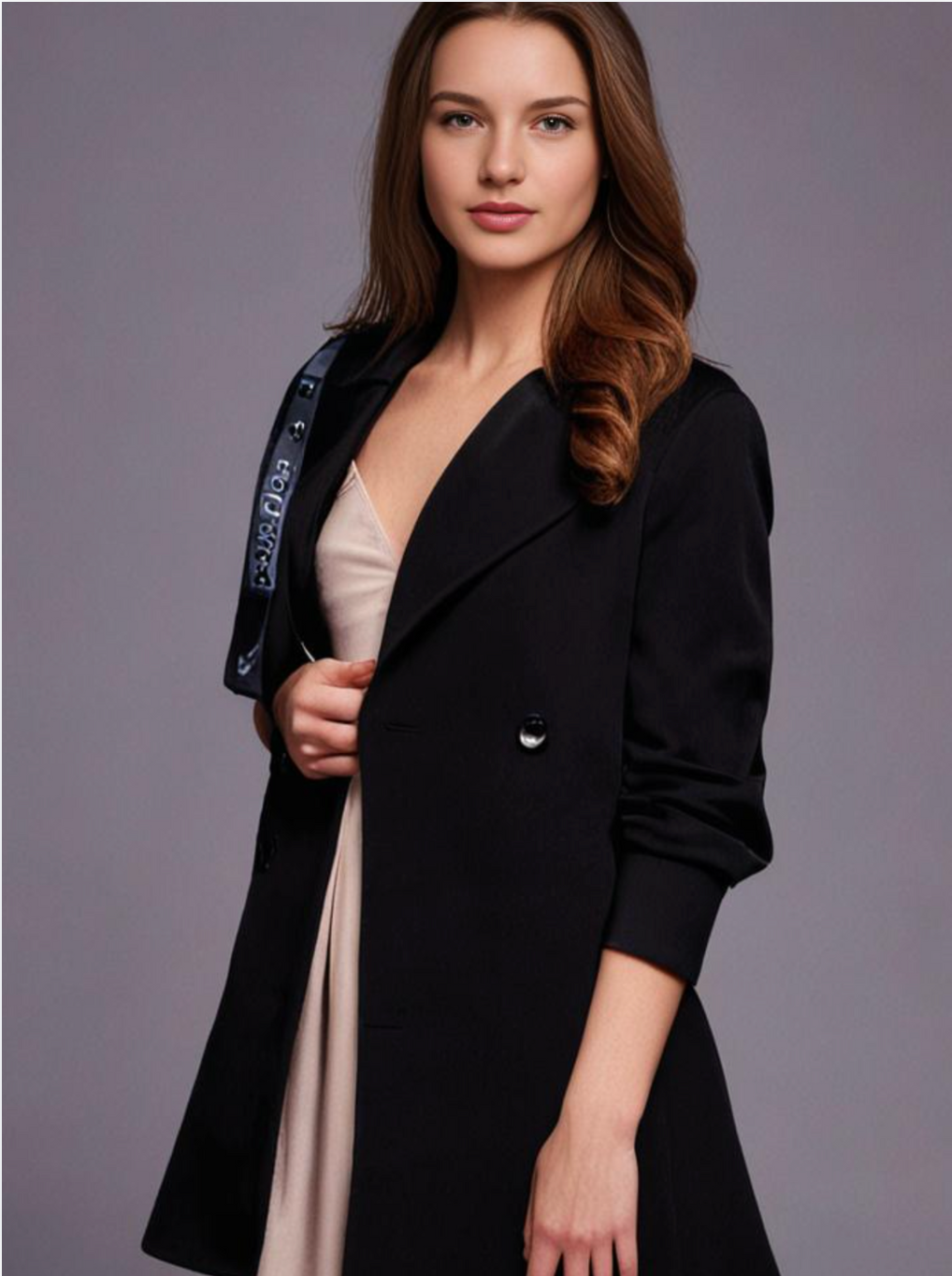 Mara Stylischer Mantel mit Knöpfen für Damen