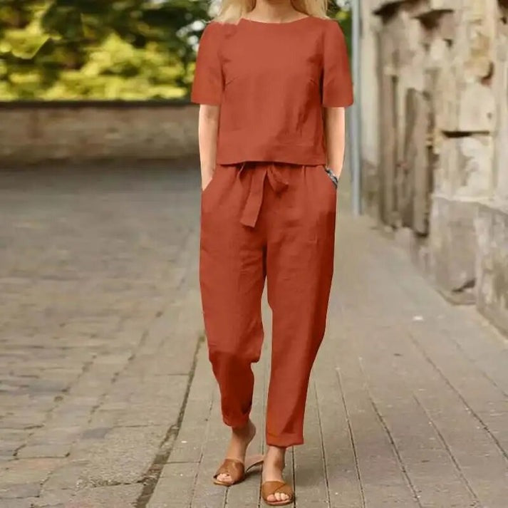 Sommer-Set mit langen Hosen für Damen