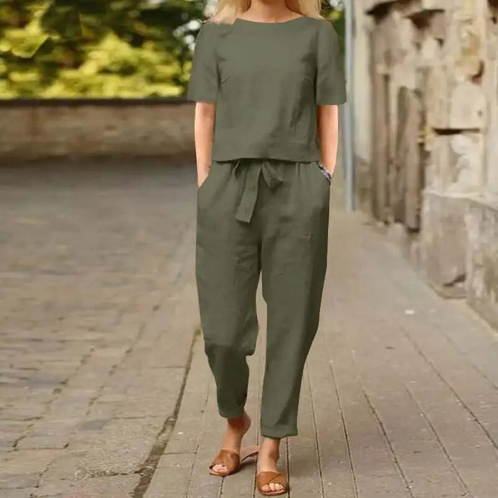 Sommer-Set mit langen Hosen für Damen