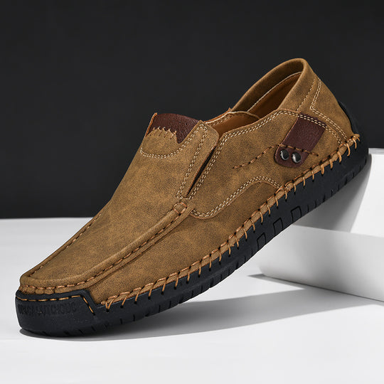 Loafer mit rutschfester Sohle in Lederoptik für Herren