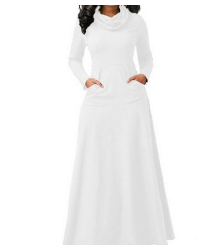Langes Langarmkleid für Damen