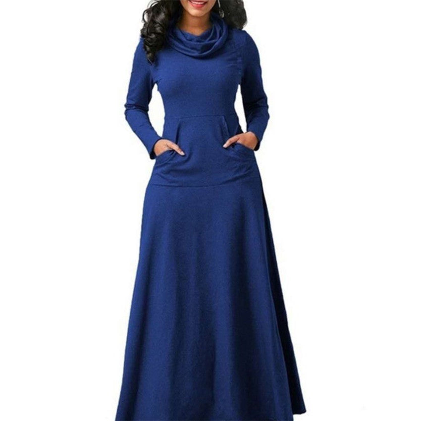 Langes Langarmkleid für Damen