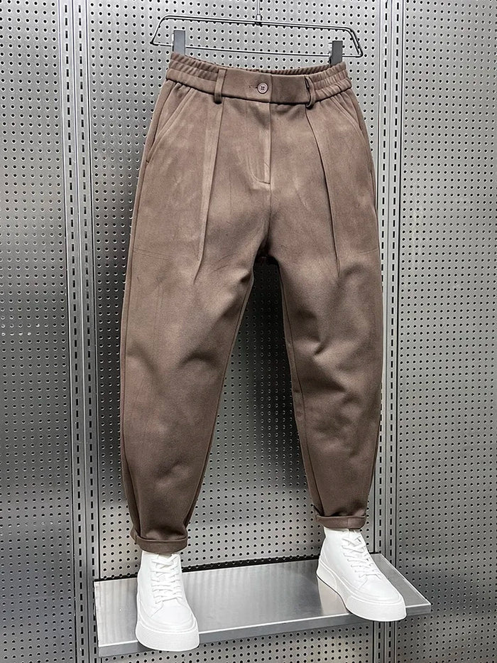 Elegante melierte Hose für Herren
