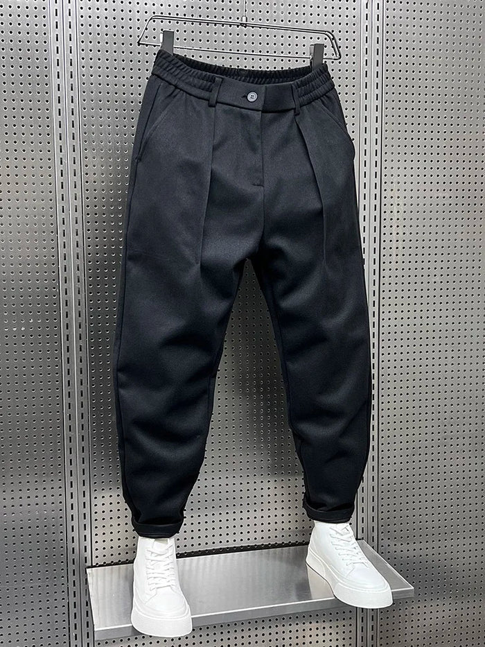 Elegante melierte Hose für Herren
