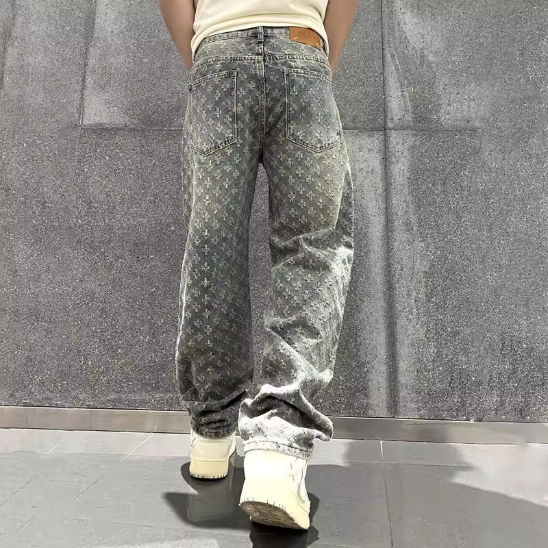 Jacquard Jeans für Herren