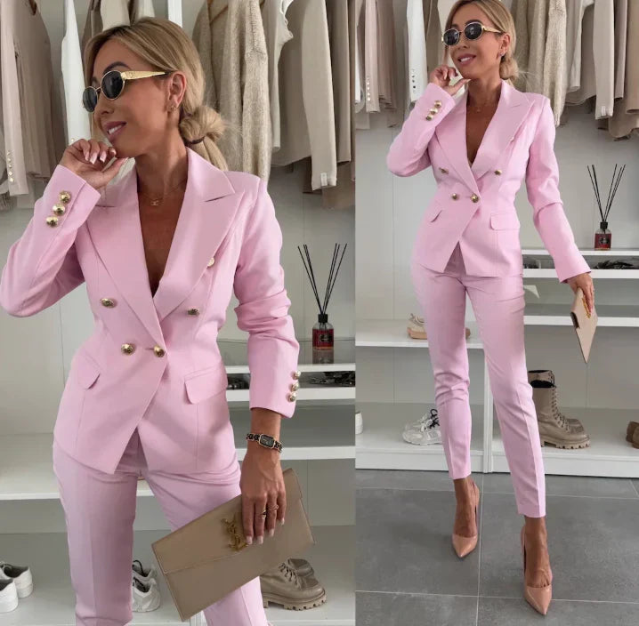 Elegantes Zweiteiliges Blazer Set für Damen