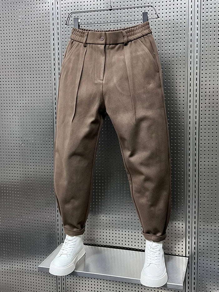 Elegante melierte Hose für Herren