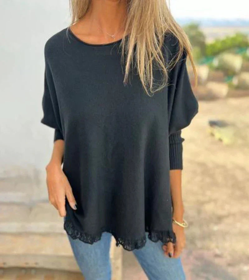 Pullover mit Fransen für Damen