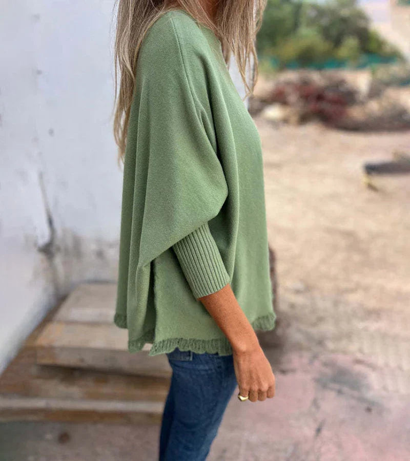 Pullover mit Fransen für Damen