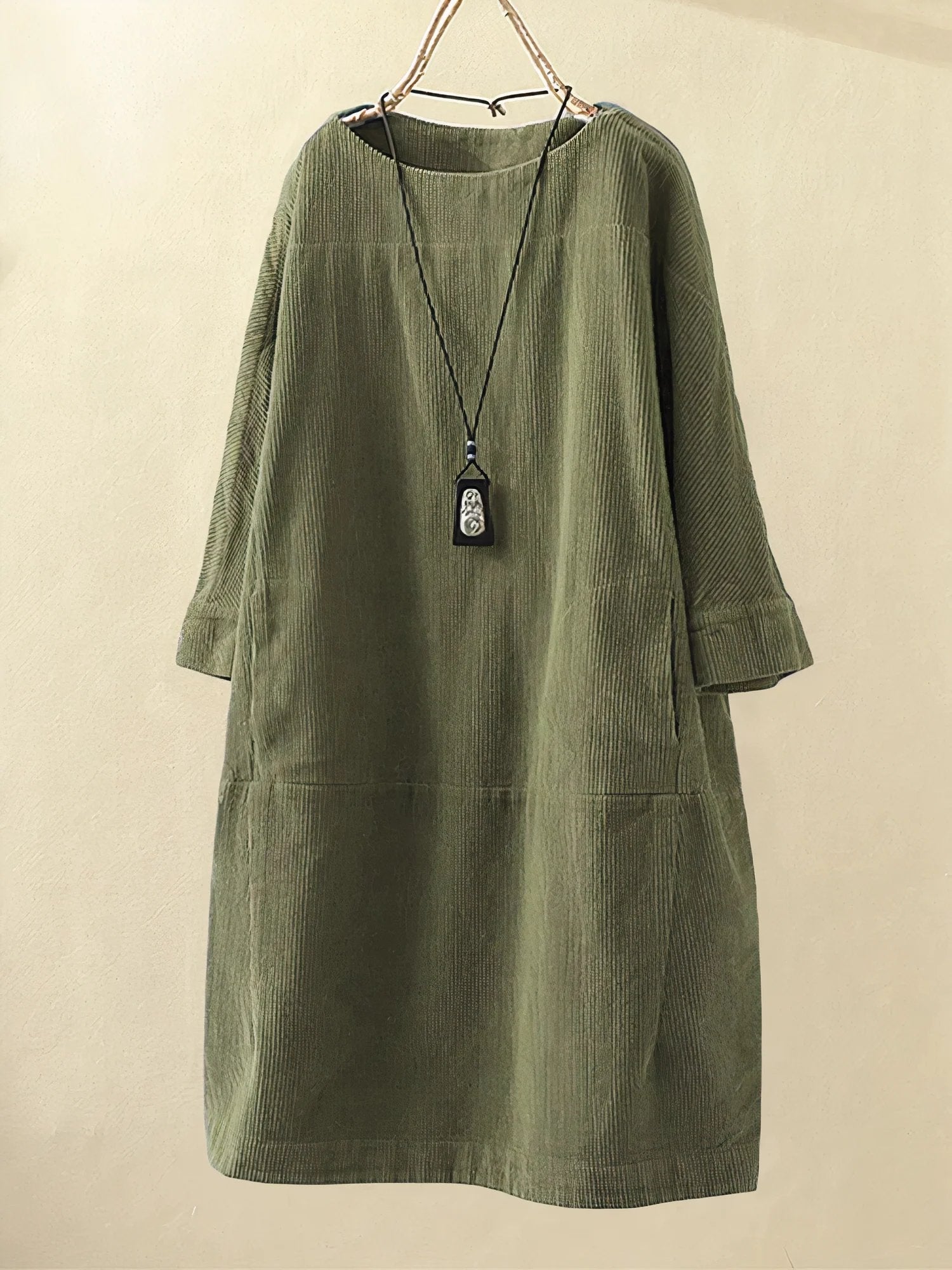 Elegantes langes Herbstkleid für Damen