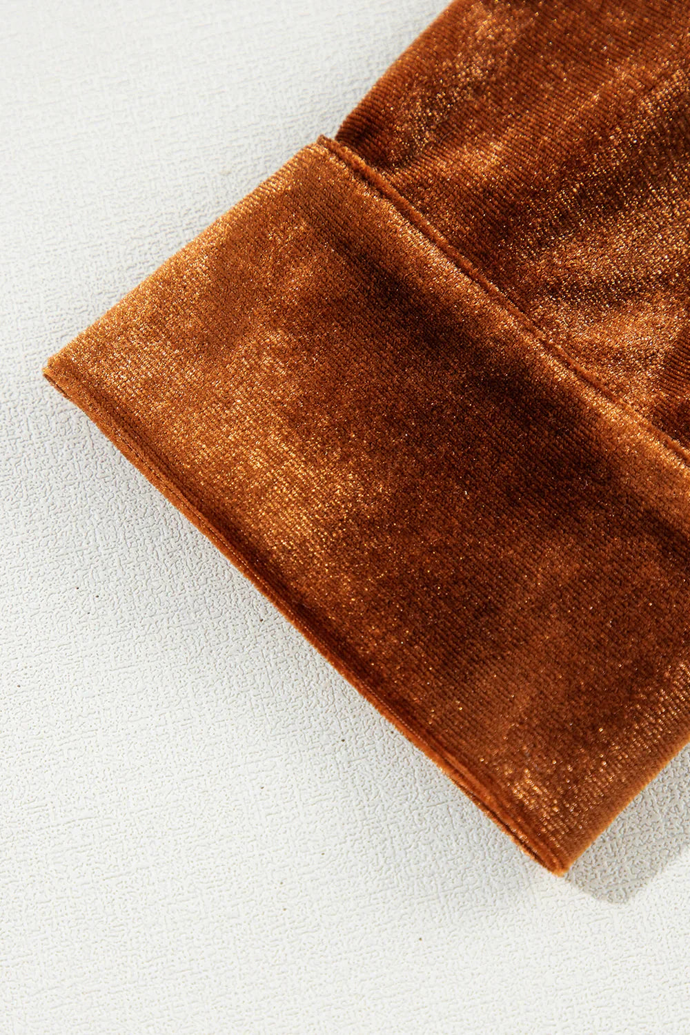 Samt Bluse mit Knopfleiste für Damen