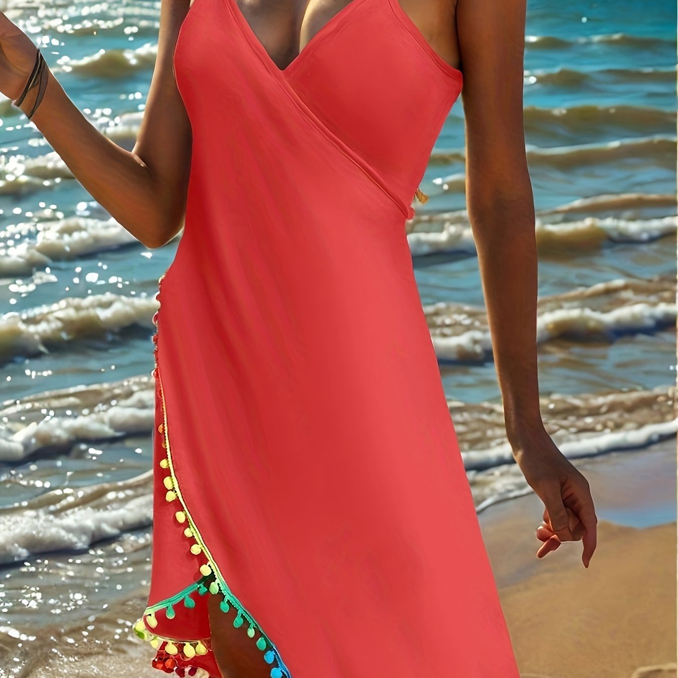 Leichtes Strandkleid für Damen