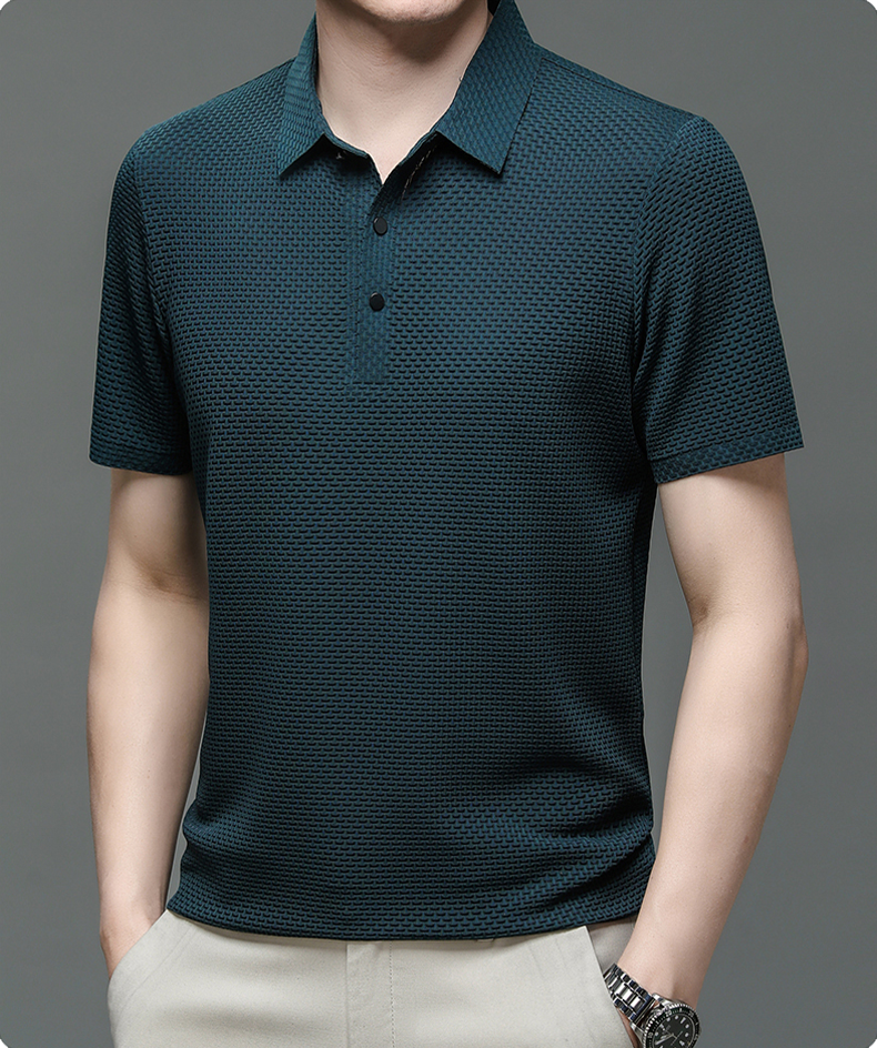 Herren T-Shirt mit Knöpfen