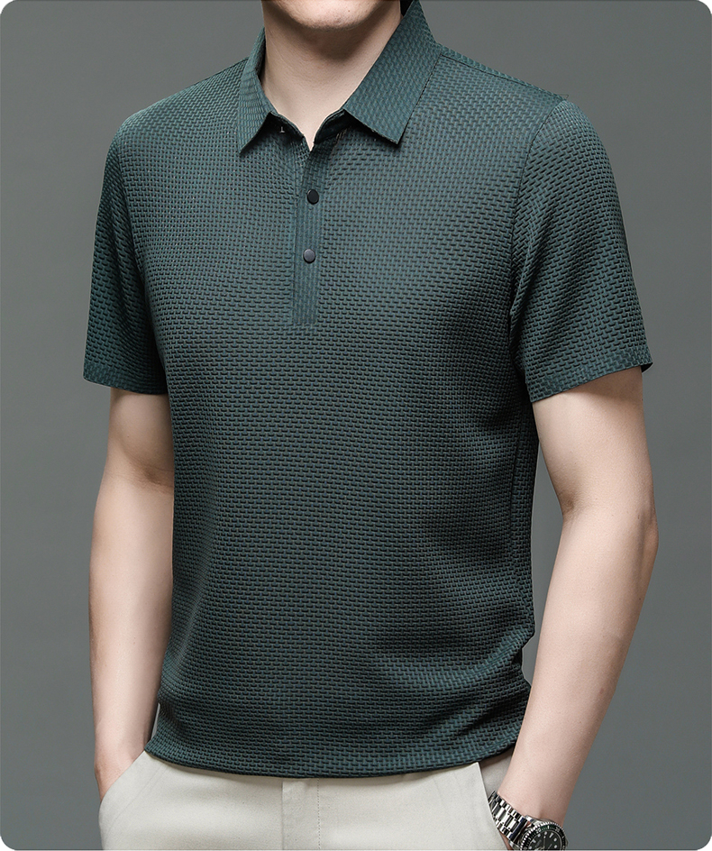 Herren T-Shirt mit Knöpfen