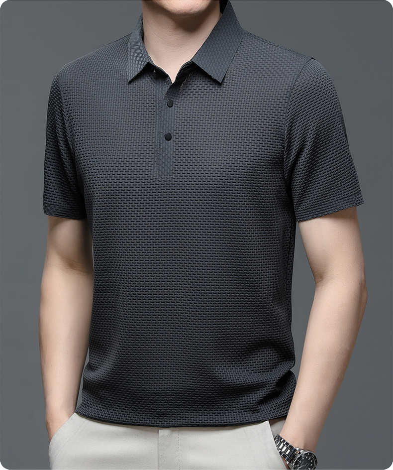 Herren T-Shirt mit Knöpfen