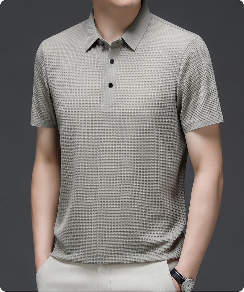 Herren T-Shirt mit Knöpfen