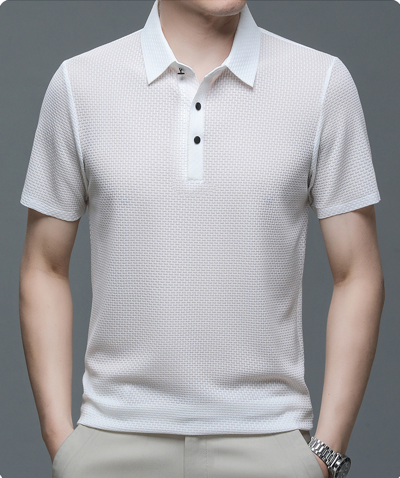 Herren T-Shirt mit Knöpfen
