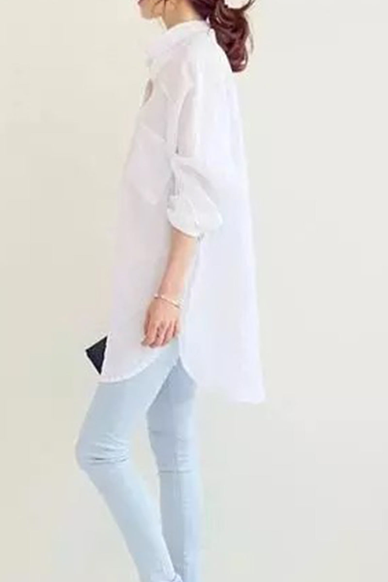 Lockeres Leinen-Shirt für Damen