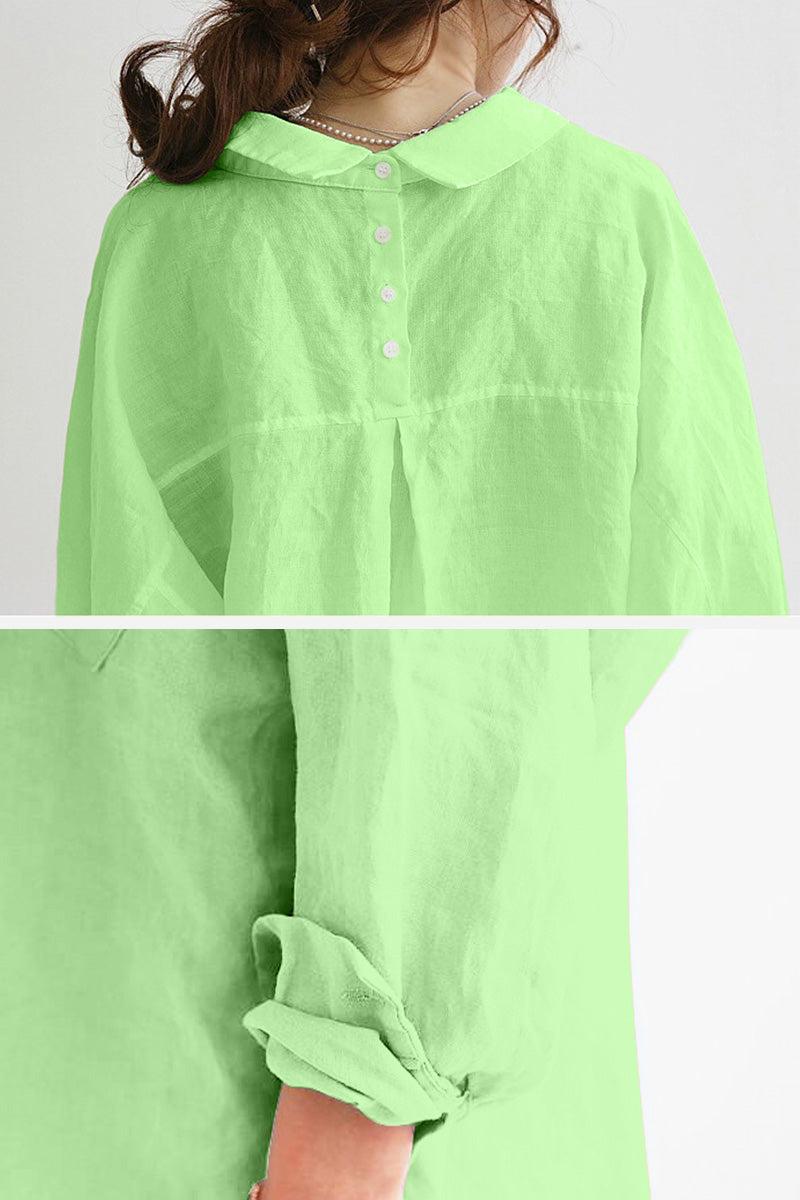 Lockeres Leinen-Shirt für Damen