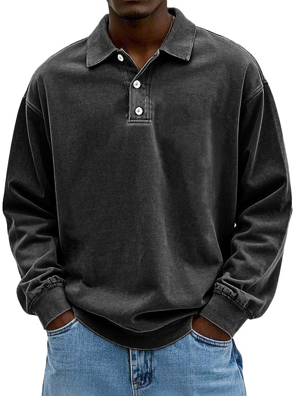 Lorenzo Langarm Poloshirt für Männer mit Stil