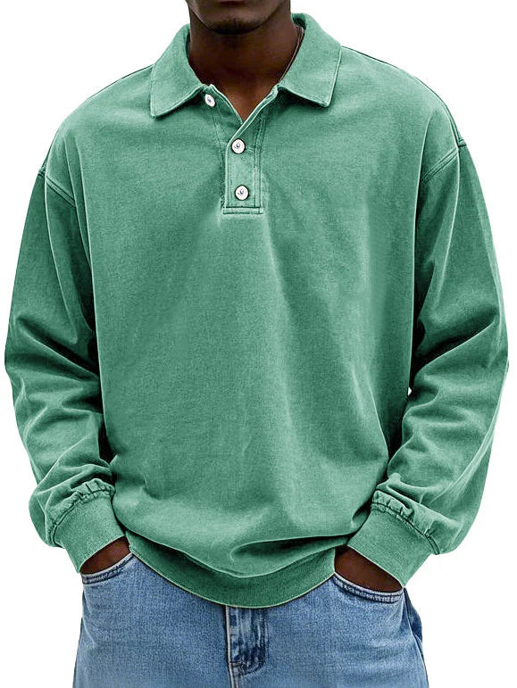 Lorenzo Langarm Poloshirt für Männer mit Stil