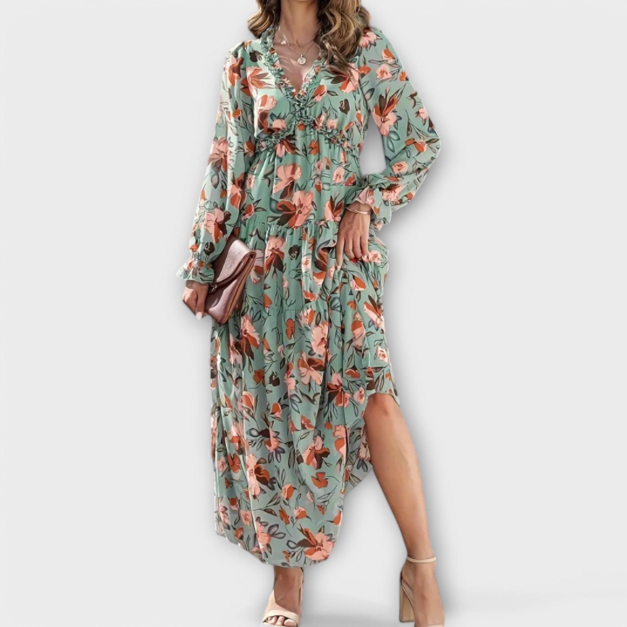 Helen Elegantes Maxi Kleid für Damen