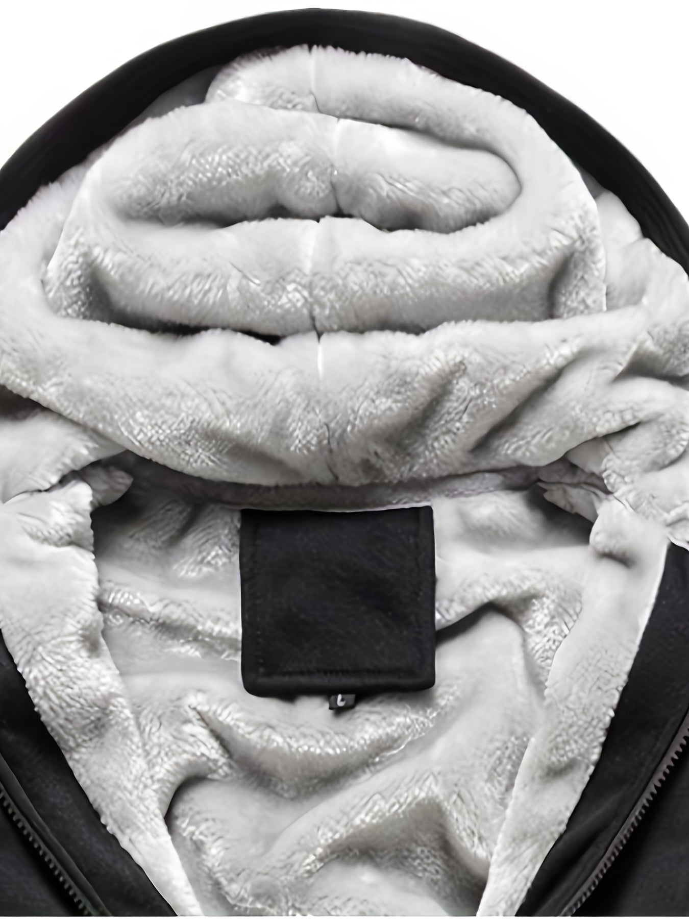 Winterwarme Fleece-Kapuzenjacke mit Reißverschluss
