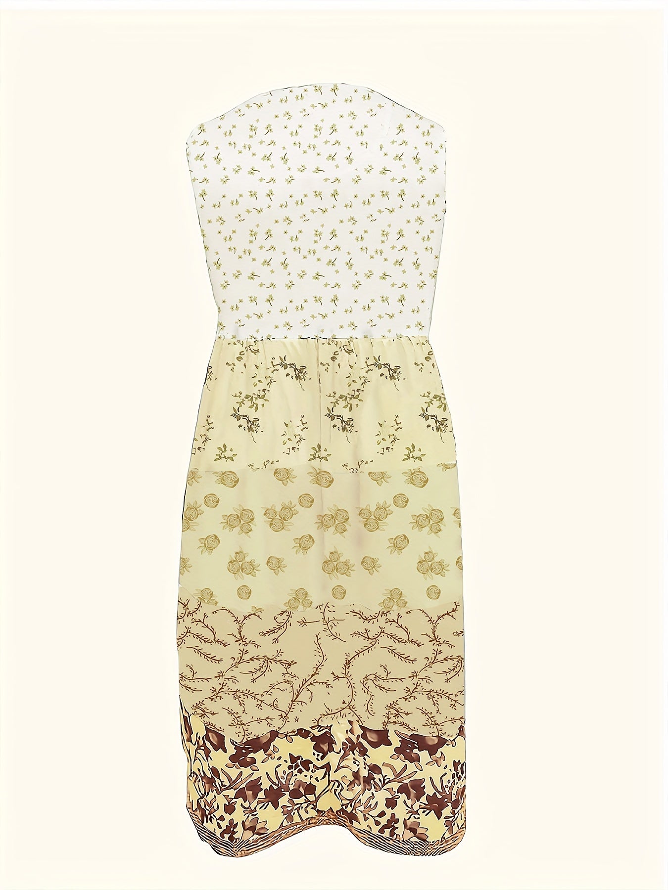 Blumiges Midikleid für Damen