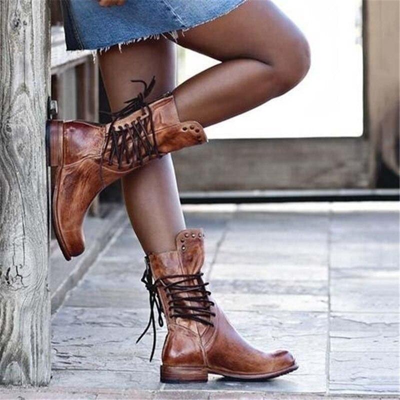 Rose Lederstiefel