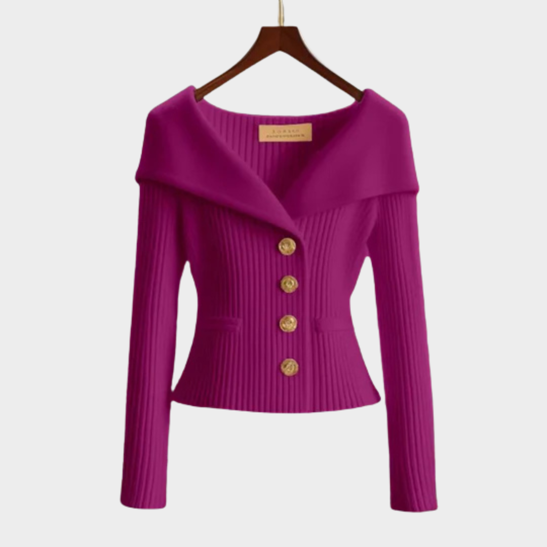 Juliana Eleganter Cardigan mit Knöpfen für Damen