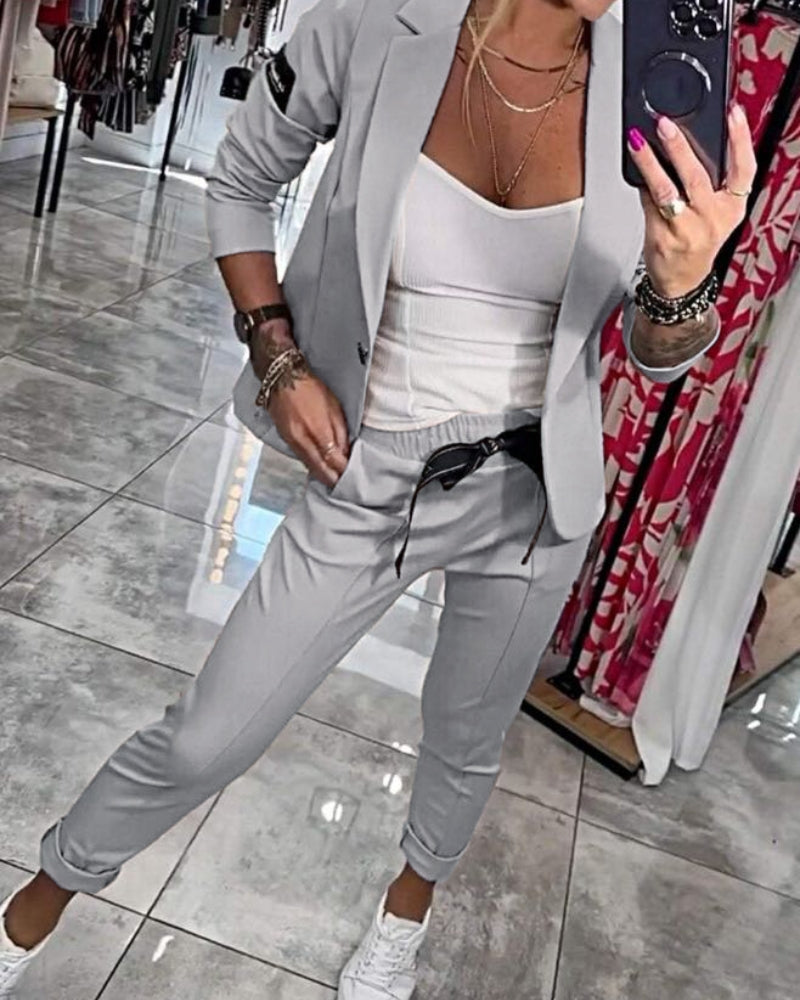 Elegantes zweiteiliges Blazer-Set für Damen