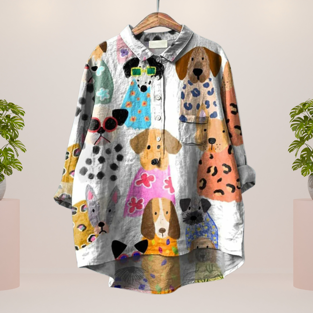 Freya Modisches Print Kunst Shirt für Damen